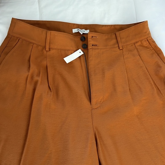 NWT • Madewell • Drapey Pleated Wide Leg Pants - Picture 6 of 10